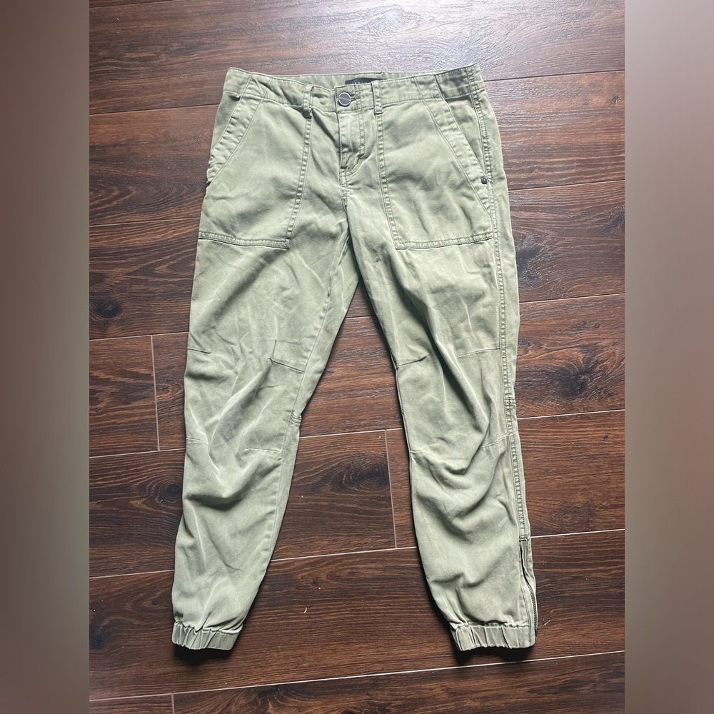 Sanctuary green denim jean joggers